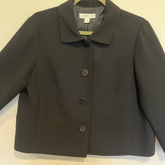 Coldwater Creek Ladies Blazer, black size 12 - Picture 5 of 14